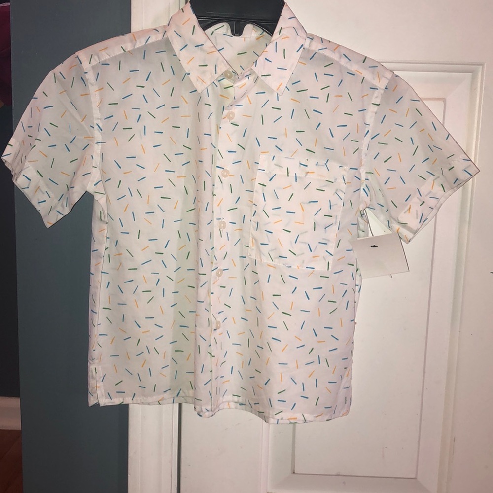 Boys size 5 stem button down shirt NWT